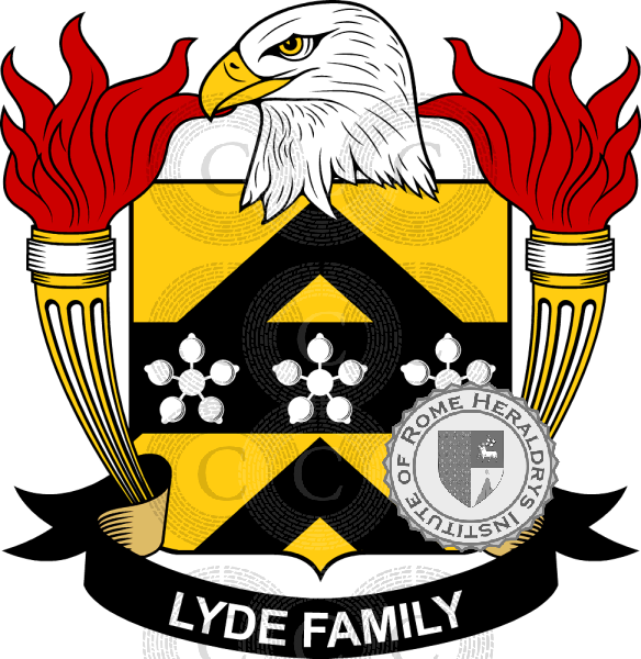 Stemma della famiglia Lyde   ref: 39784