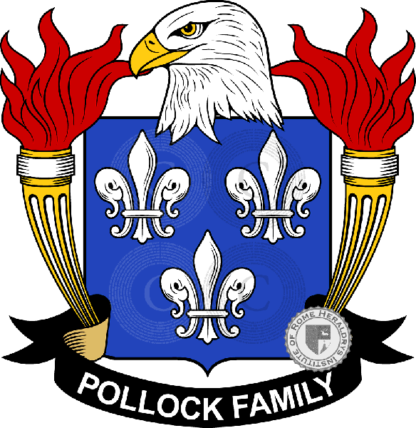 Coat of arms of family Pollock   ref: 40009