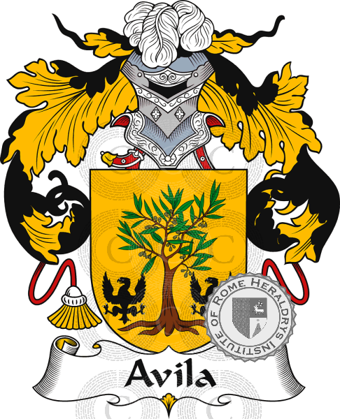 Brasão da família Avila