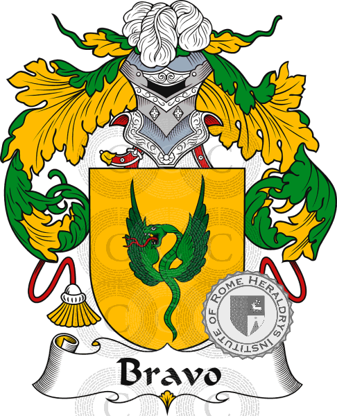 Coat of arms of family Bravo