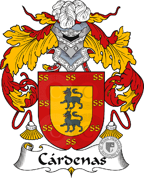 Coat of arms of family Cárdenas