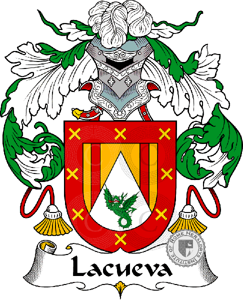 Coat of arms of family Lacueva, La Cueva, Cueva