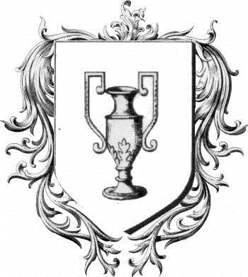 Coat of arms of family Bouteiller   ref: 45596