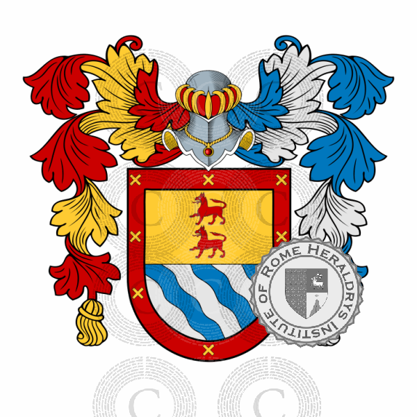 Coat of arms of family Osorio   ref: 46454