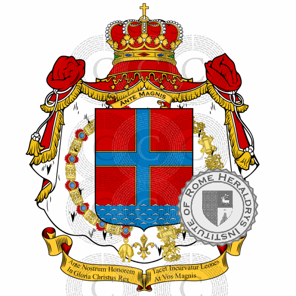 Coat of arms of family Magnisi   ref: 46834
