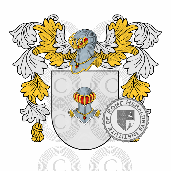 Coat of arms of family Magnisi   ref: 46942
