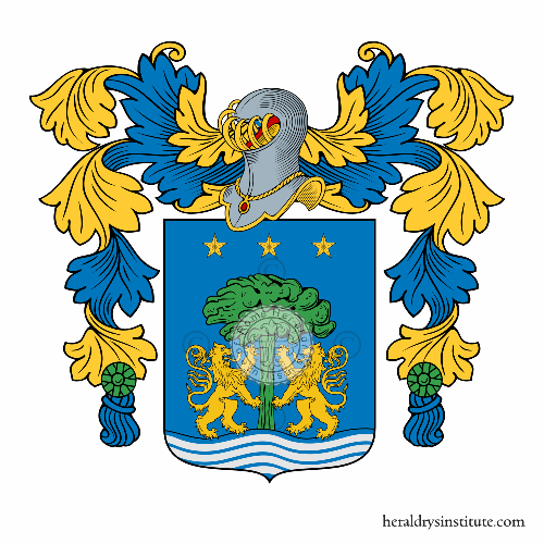 Coat of arms of family Giordano Lanza   ref: 47396