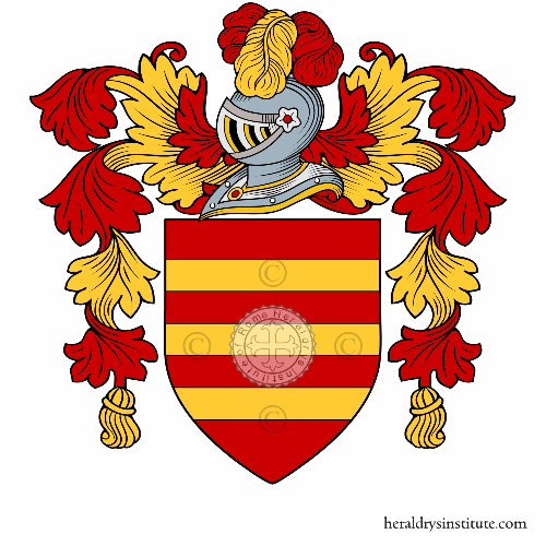 Coat of arms of family Grini Sartori   ref: 47814