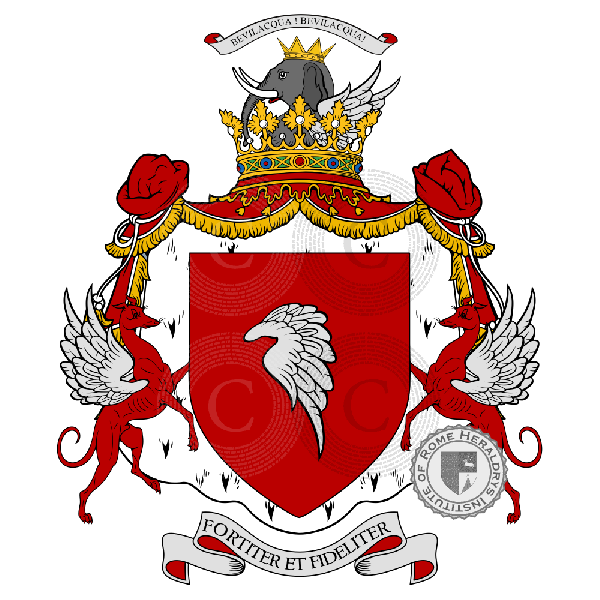 Coat of arms of family Bevilacqua, Bevilaqua, Bevilaqua   ref: 48312