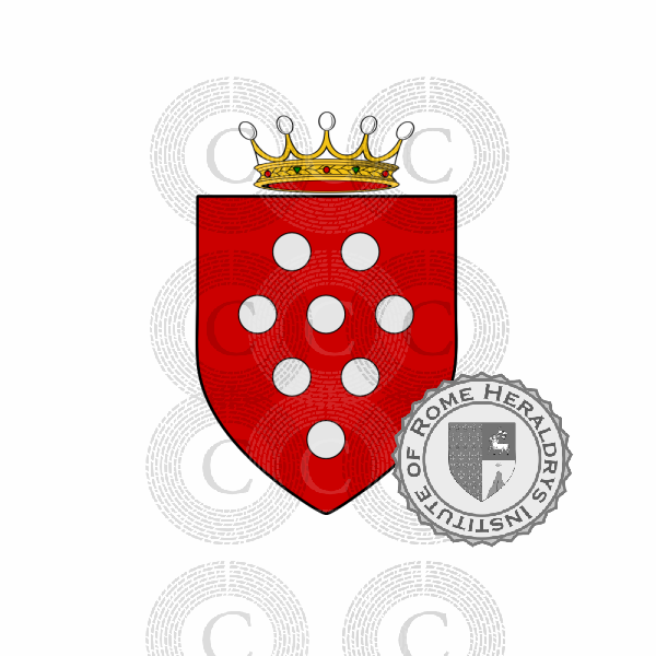 Wappen der Familie Borgognoni   ref: 48399