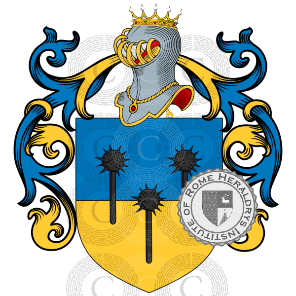 Coat of arms of family Mazzola   ref: 48561