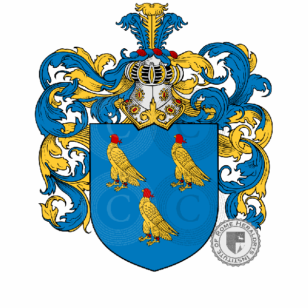 Coat of arms of family Mangot