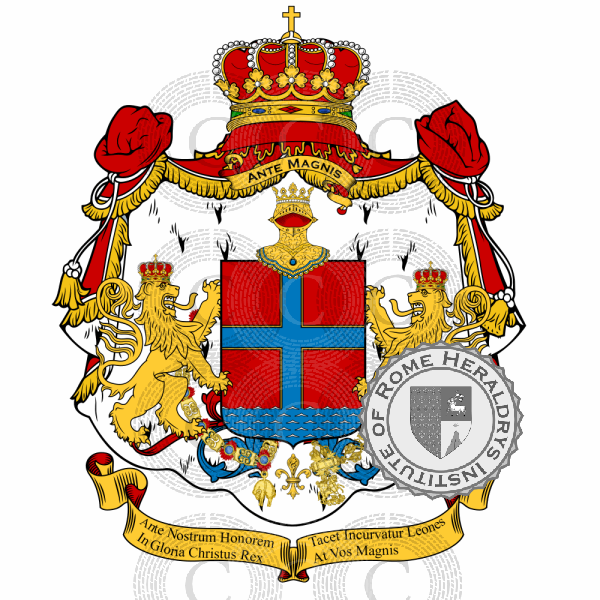 Coat of arms of family Magnisi   ref: 49443