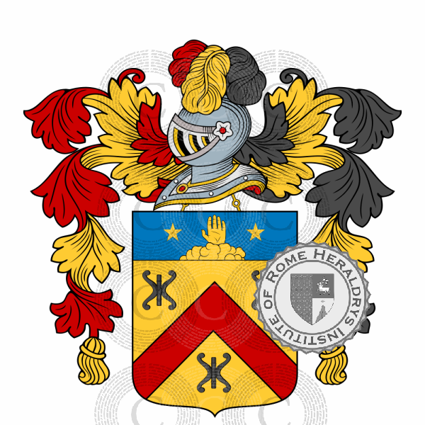 Coat of arms of family Mangon   ref: 49541