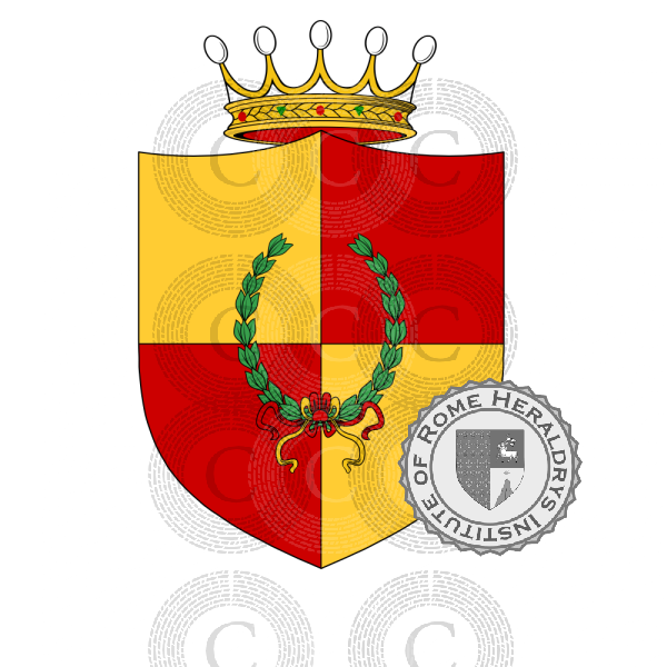 Coat of arms of family Osma   ref: 51027