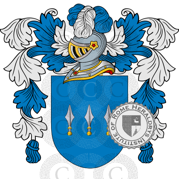 Coat of arms of family Alcaina   ref: 51305