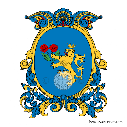 Coat of arms of family Bellé