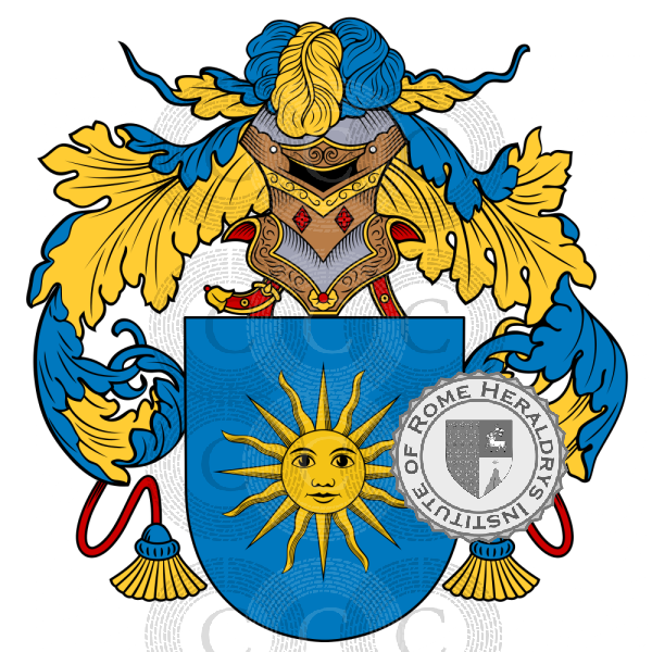 Coat of arms of family Soria   ref: 51358