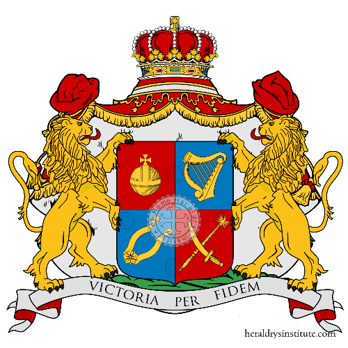 Coat of arms of family Bagrationi Betaneli Bagration   ref: 51395