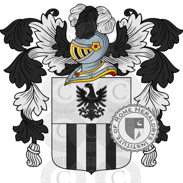 Wappen der Familie Porzioli   ref: 51491