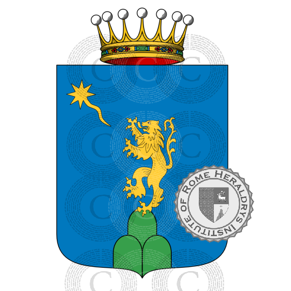 Coat of arms of family De Sanctis   ref: 51749