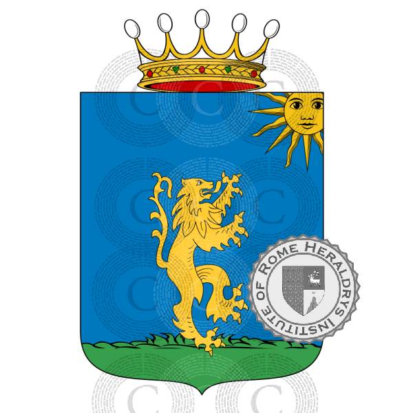 Coat of arms of family De Sanctis   ref: 51750