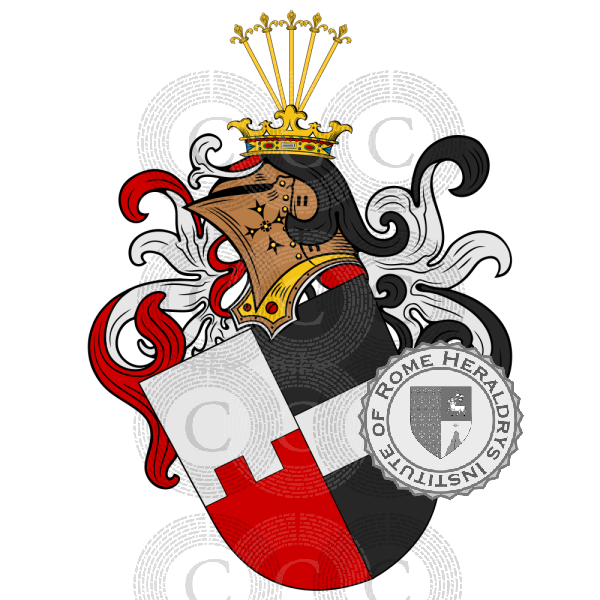 Coat of arms of family Dosten von Erelbach   ref: 51843