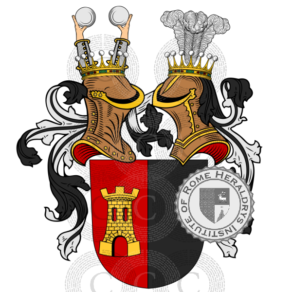 Coat of arms of family Hoesch   ref: 52216