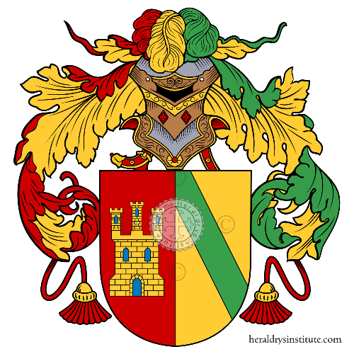 Wappen der Familie Carrillo de Albornoz   ref: 52871