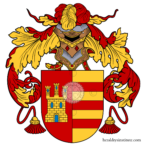 Wappen der Familie Carrillo de Albornoz   ref: 52872