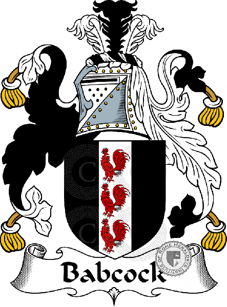 Wappen der Familie Badcock, Babcock