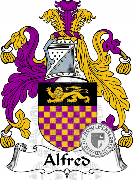 Coat of arms of family Alfred   ref: 53904