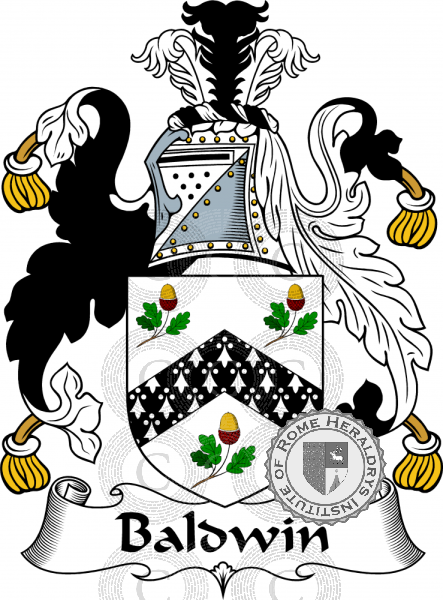 Wappen der Familie Baldwin (1662)   ref: 53997