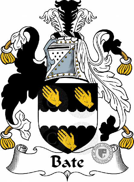Coat of arms of family Bate, Bates