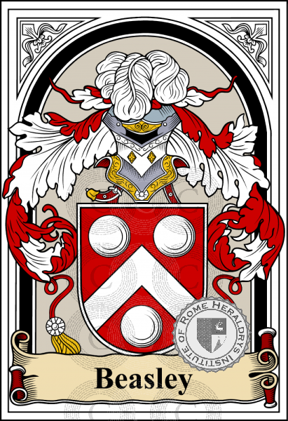 Coat of arms of family Beasley   ref: 54078