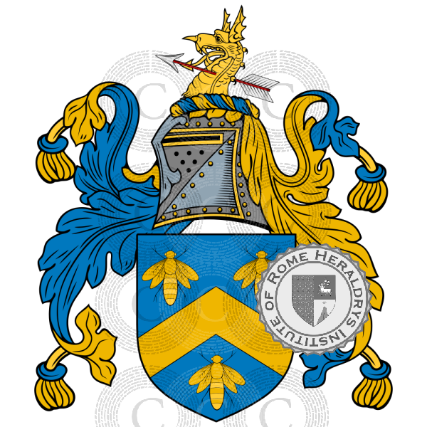 Coat of arms of family Bee