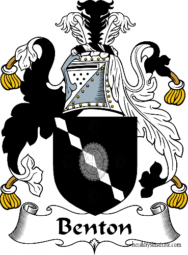 Coat of arms of family Benton   ref: 54130