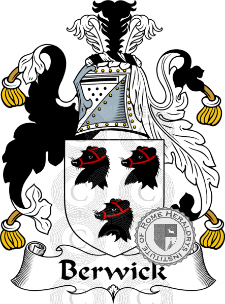 Coat of arms of family Berwick   ref: 54143