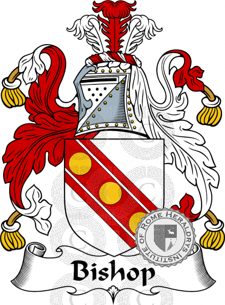 Coat of arms of family Bishop   ref: 54176
