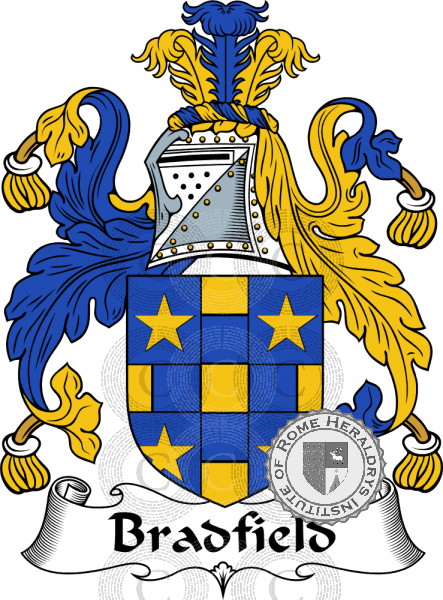Coat of arms of family Bradfield   ref: 54263