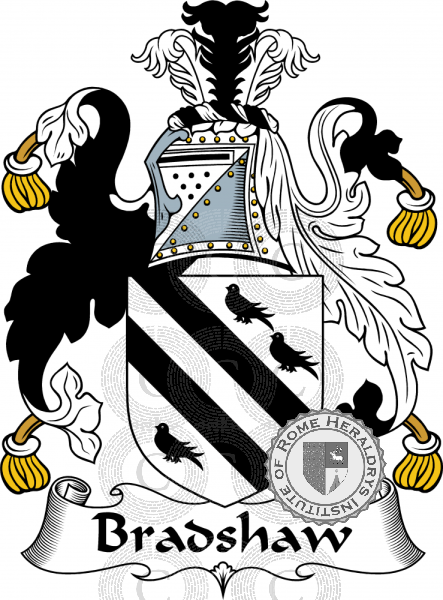 Coat of arms of family Bradshaw   ref: 54266