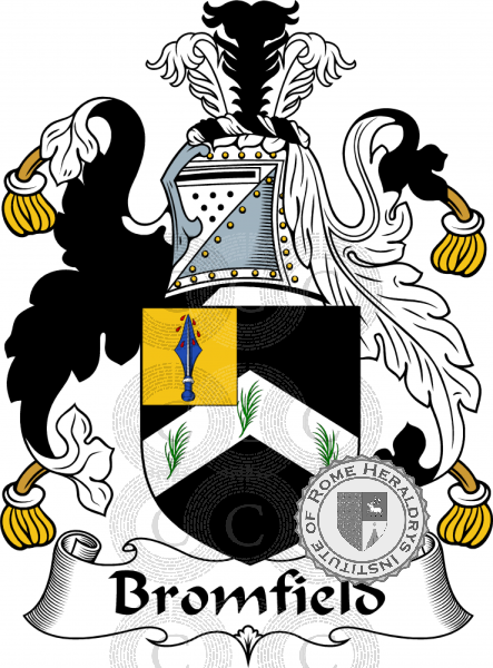 Coat of arms of family Bromfield   ref: 54317