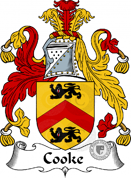 Coat of arms of family Cook , Cooke