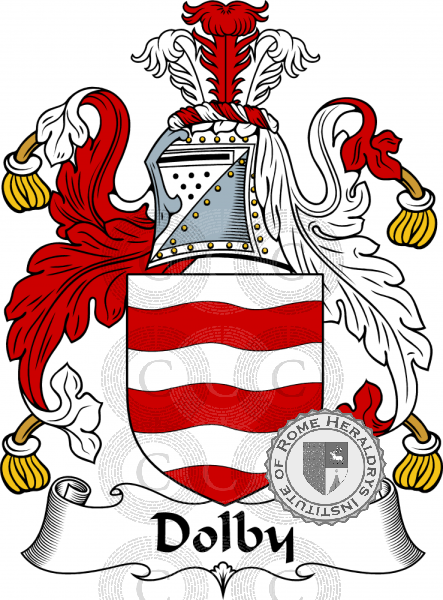 Coat of arms of family Dolby   ref: 54661