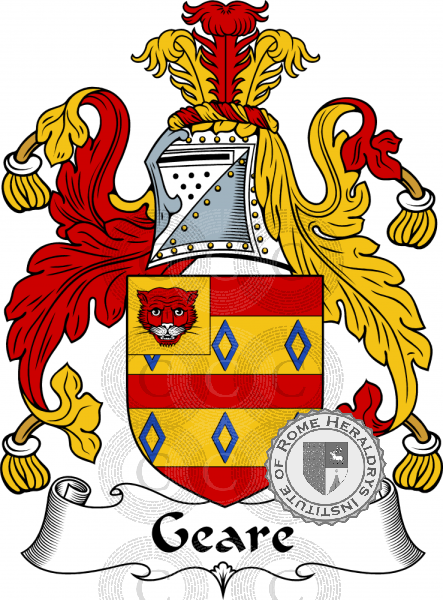 Wappen der Familie Geare   ref: 54867