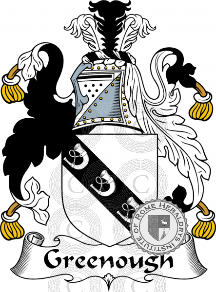 Coat of arms of family Greenough   ref: 54944