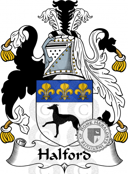 Coat of arms of family Halford   ref: 54989