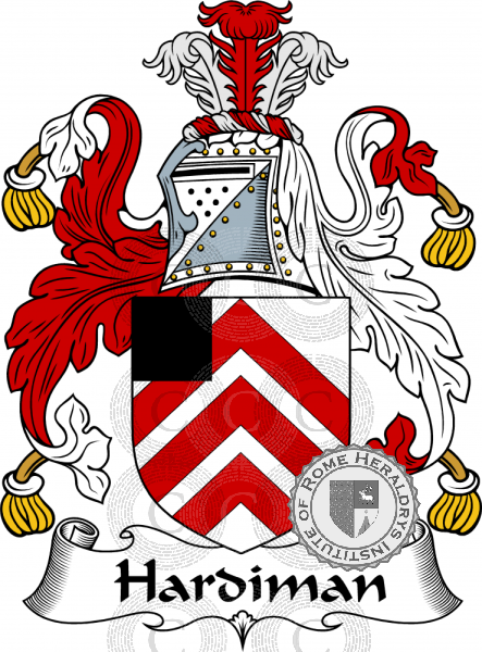 Coat of arms of family Hardiman   ref: 55022