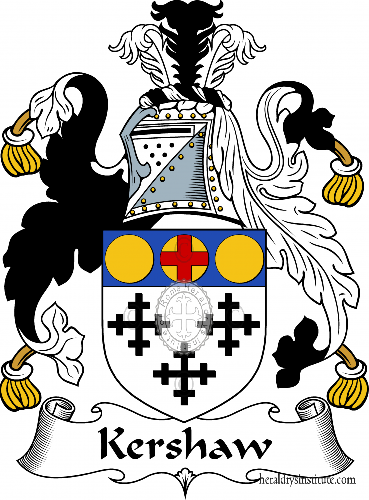 Coat of arms of family Kershaw   ref: 55337