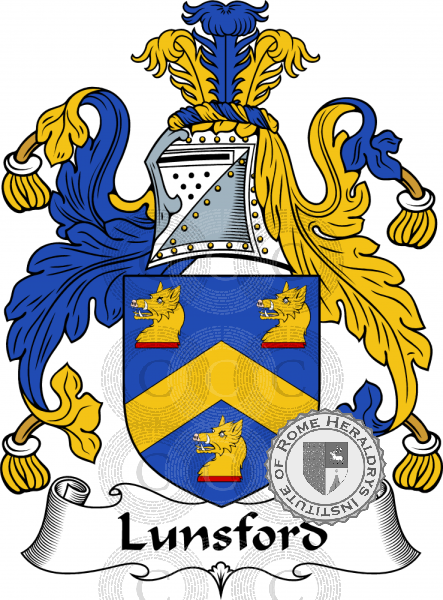 Escudo de la familia Lunsford   ref: 55492